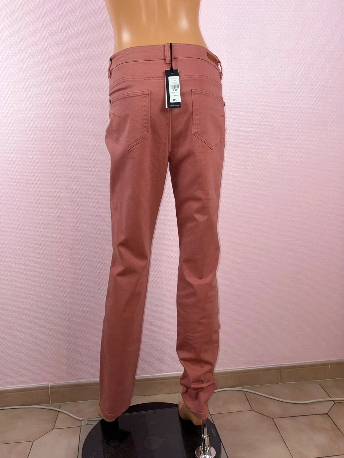 Pantalón mujer Caroll talla 44 rosa nunca usado – photo 4